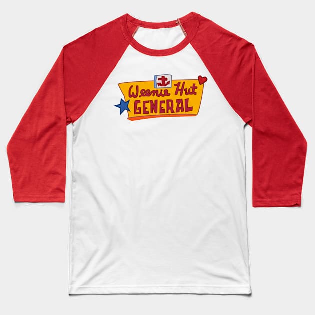 Weenie Hut General Baseball T-Shirt by tamir2503